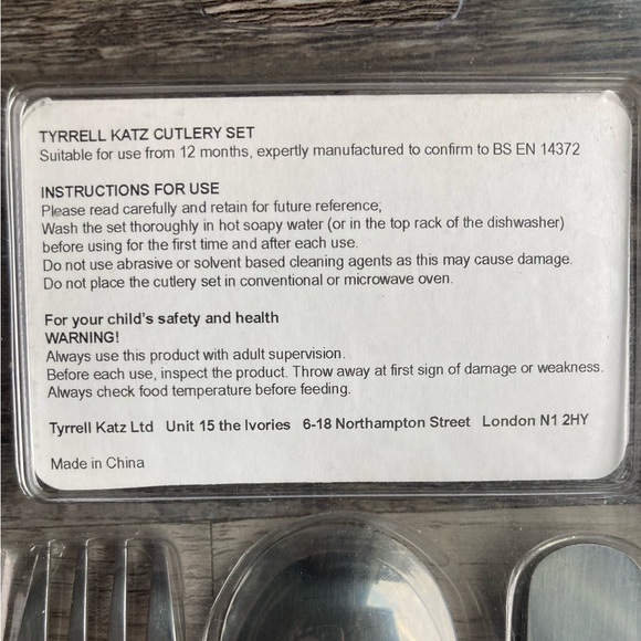 Tyrrell Katz Dinosaur 3-Piece Children’s Cutlery Set - Picture 4 of 6